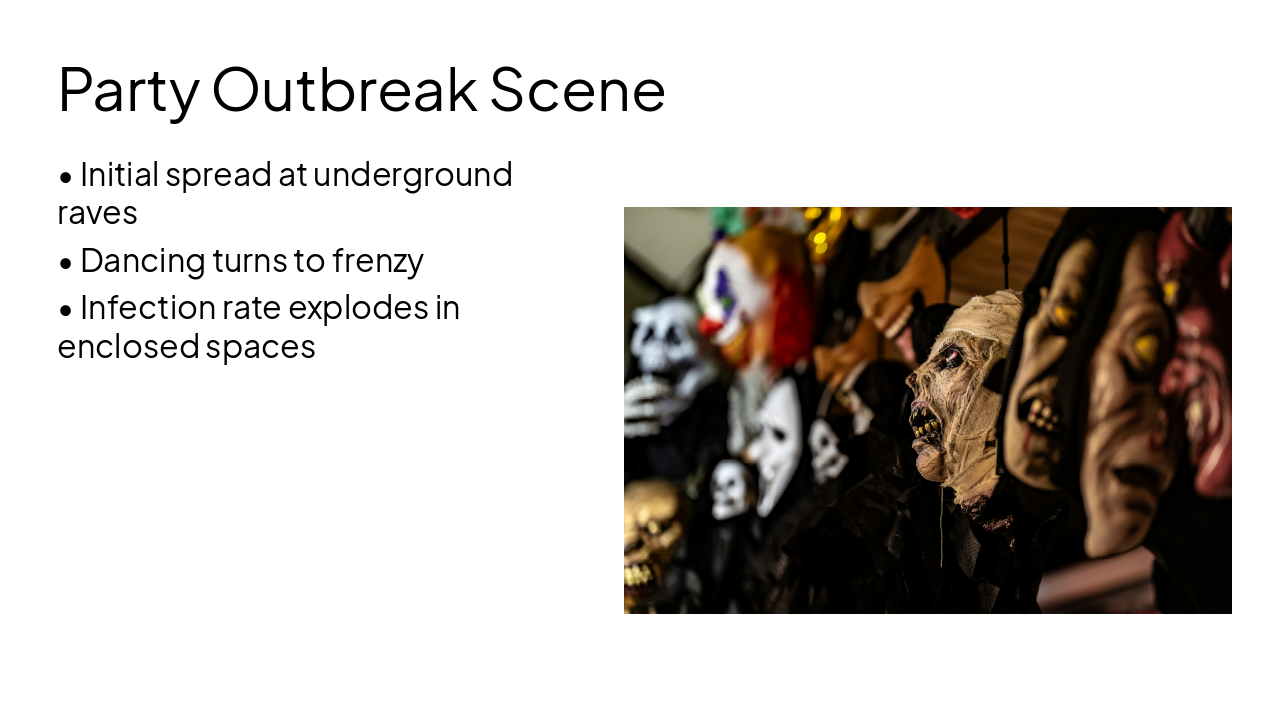Slide 8 - Party Outbreak Scene