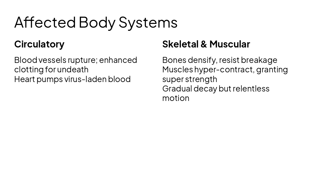 Slide 10 - Affected Body Systems