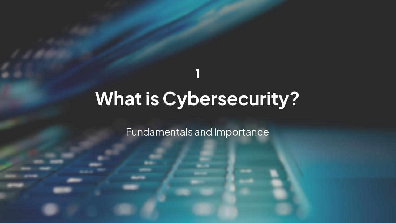 Slide 3 - Understanding Cybersecurity