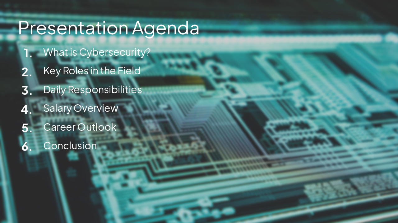Slide 2 - Presentation Agenda