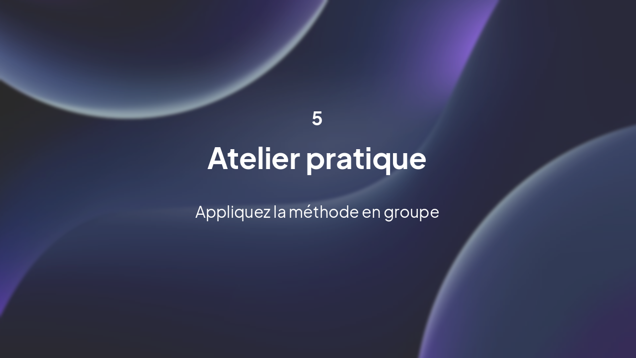 Slide 13 - Atelier pratique