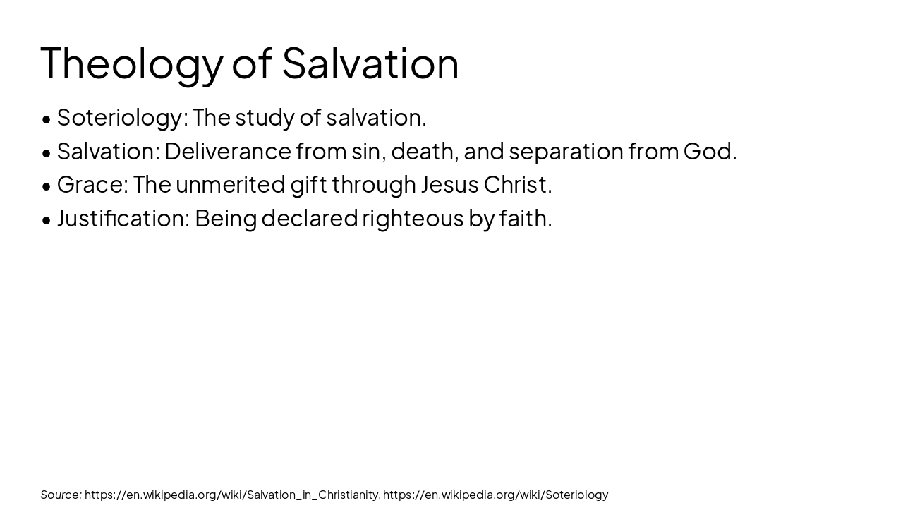 Slide 12 - Theology of Salvation