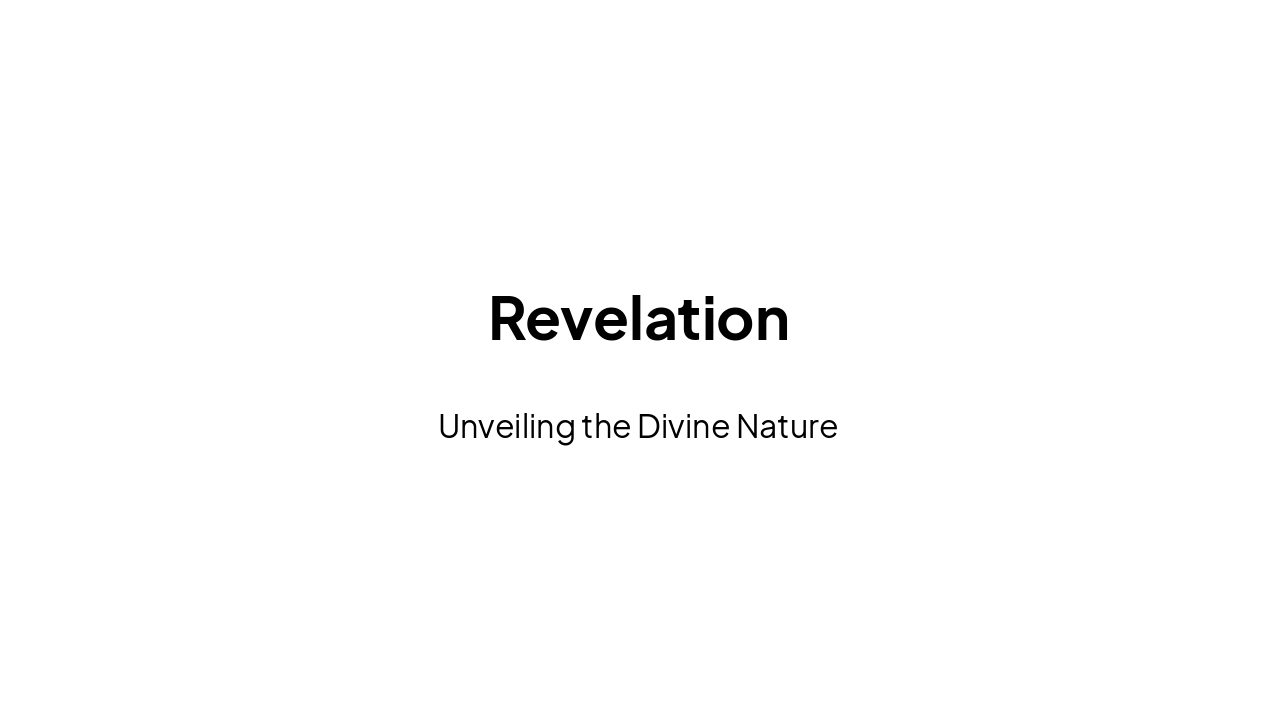 Slide 7 - Revelation