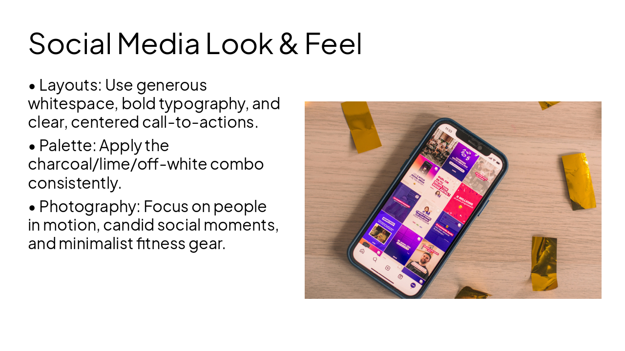 Slide 12 - Social Media Look & Feel