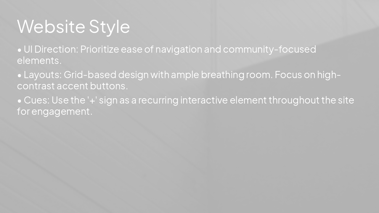 Slide 13 - Website Style