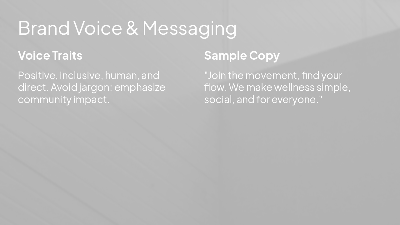 Slide 15 - Brand Voice & Messaging