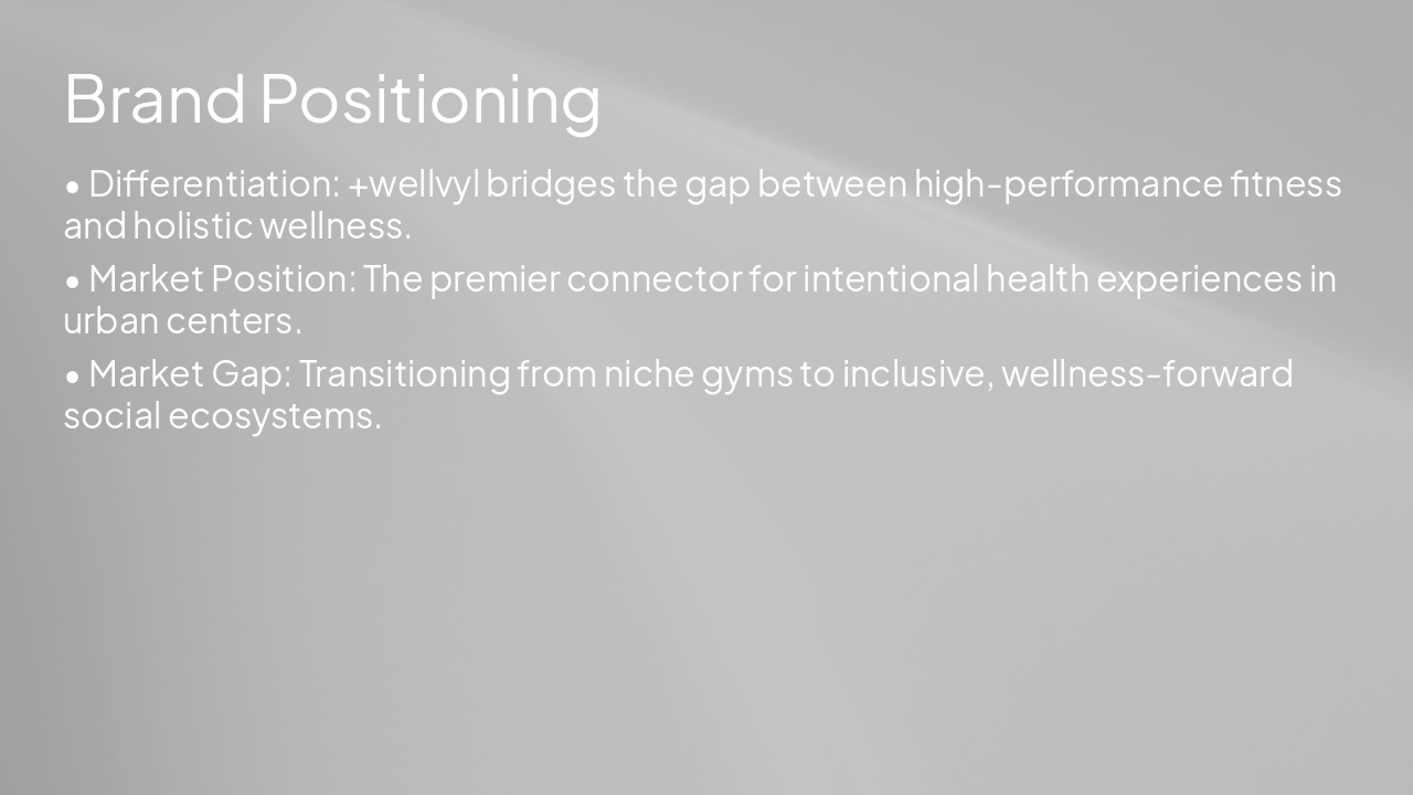 Slide 5 - Brand Positioning