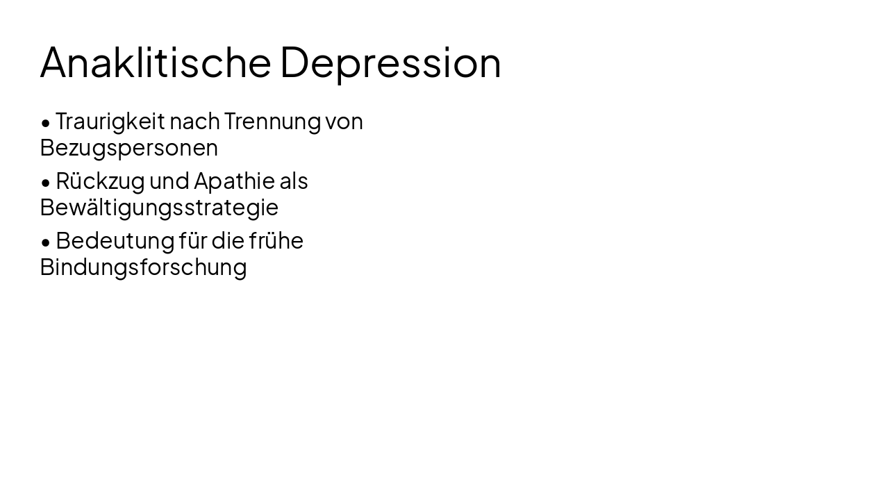 Slide 7 - Anaklitische Depression