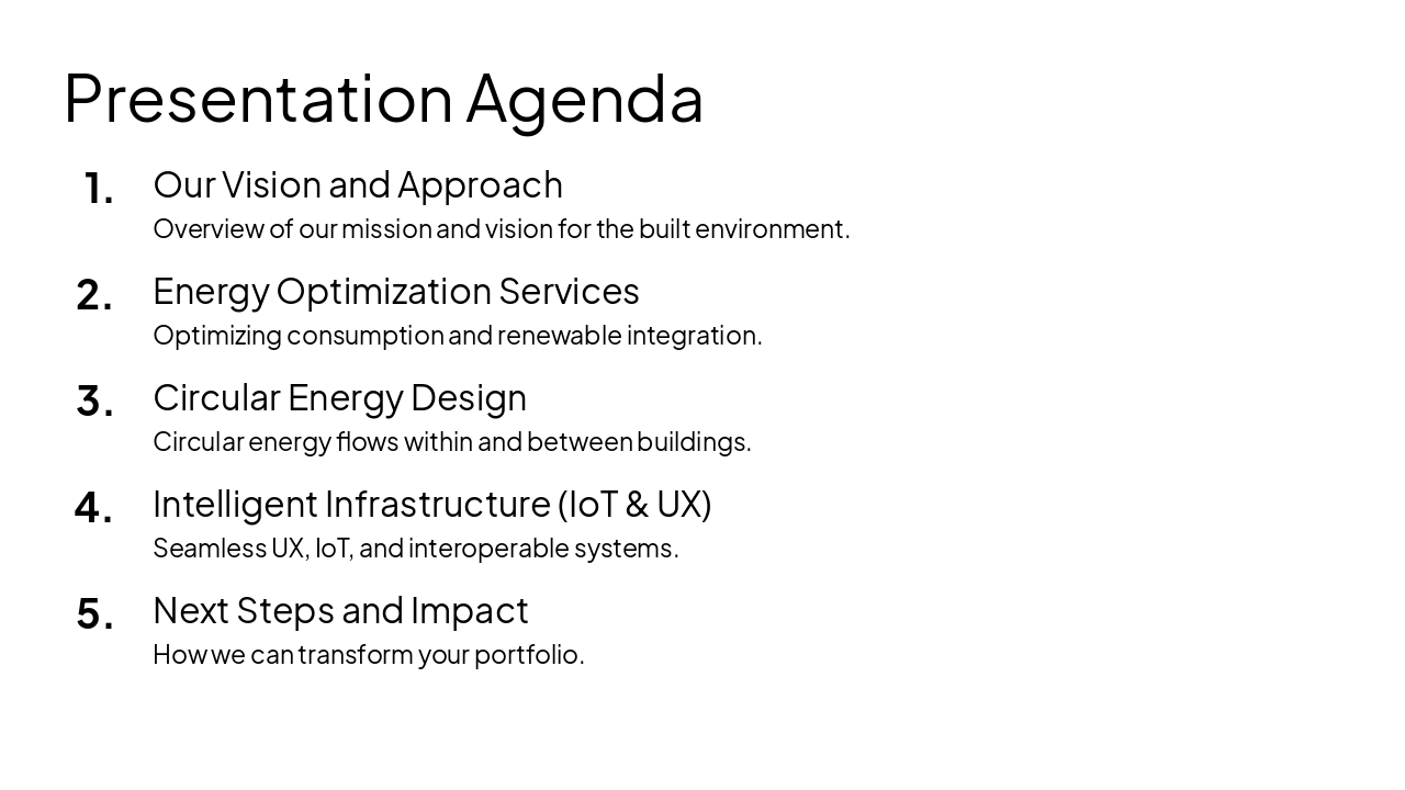 Slide 2 - Presentation Agenda