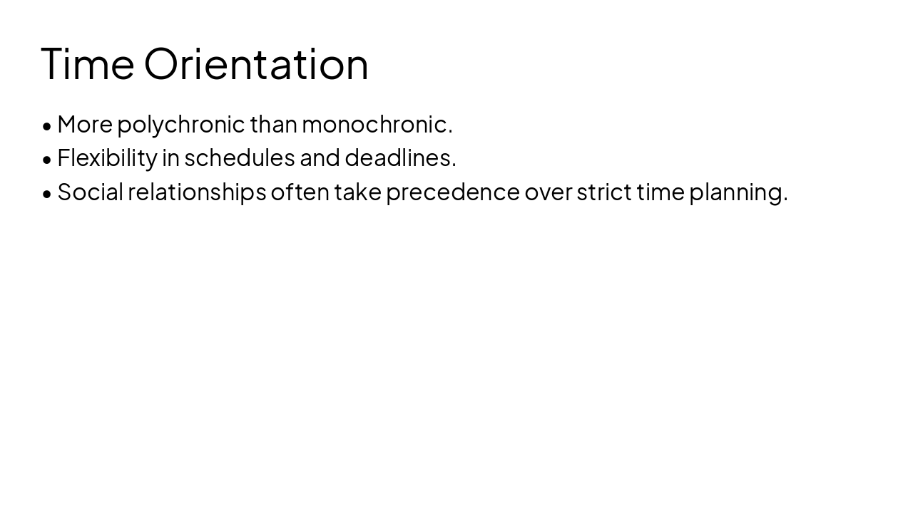 Slide 5 - Time Orientation