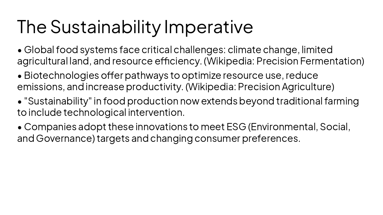 Slide 4 - The Sustainability Imperative