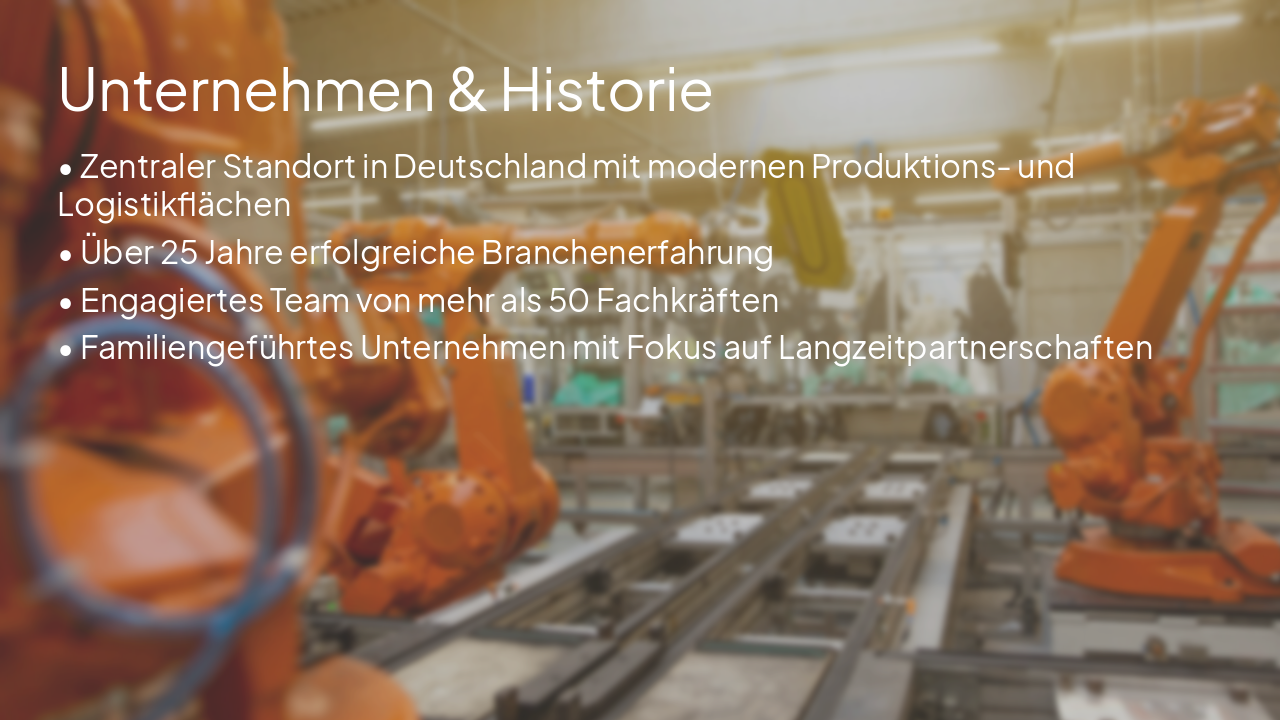 Slide 3 - Unternehmen & Historie