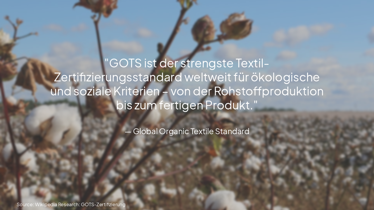 Slide 12 - GOTS Zertifizierung