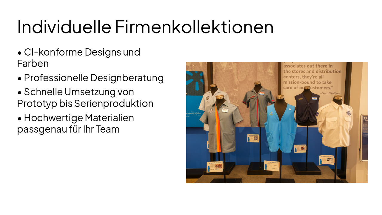 Slide 7 - Individuelle Firmenkollektionen