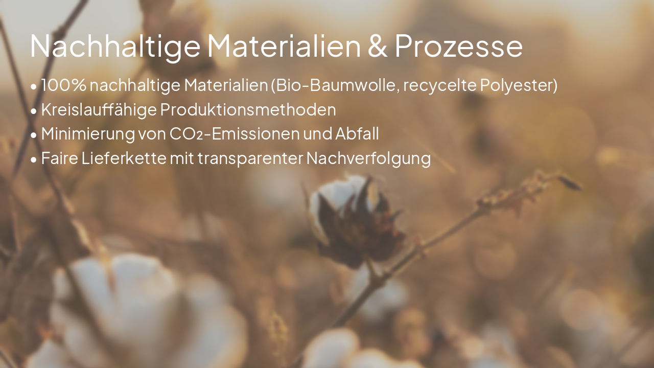 Slide 11 - Nachhaltige Materialien & Prozesse