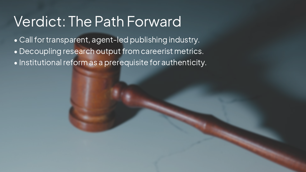 Slide 14 - Verdict: The Path Forward