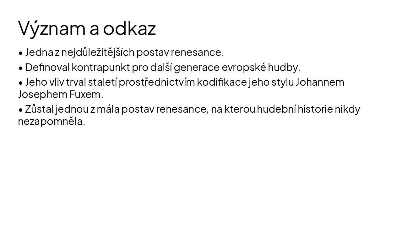 Slide 6 - Význam a odkaz