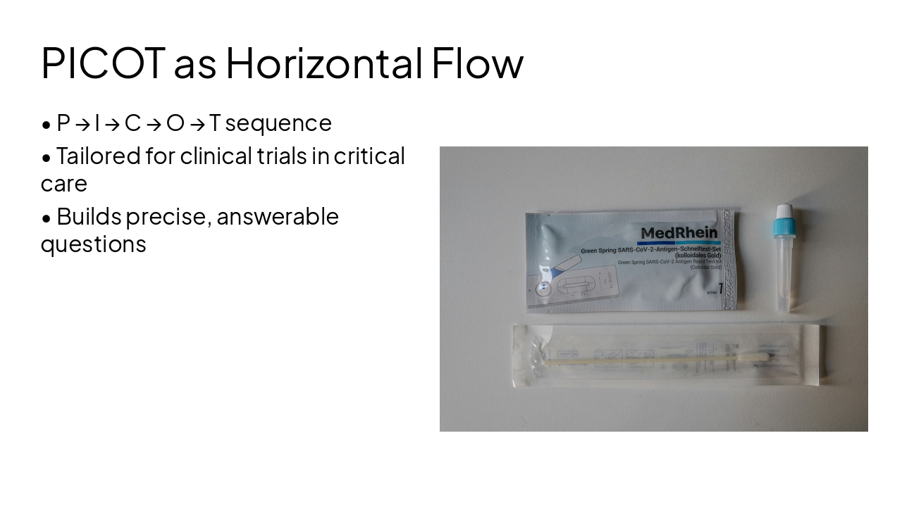 Slide 14 - PICOT as Horizontal Flow