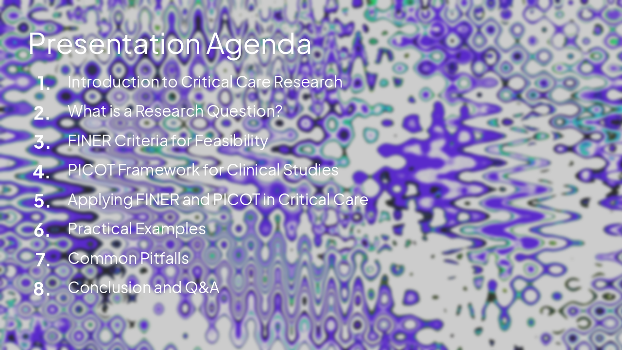 Slide 2 - Presentation Agenda