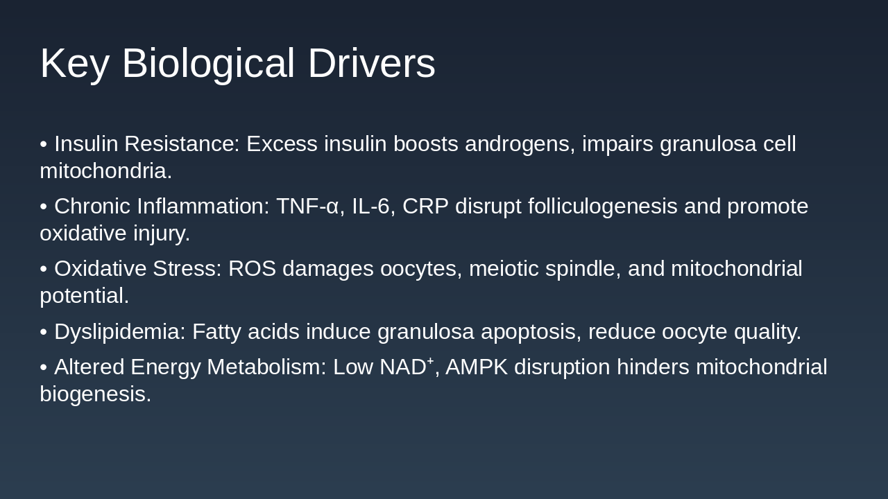 Slide 1 - Key Biological Drivers