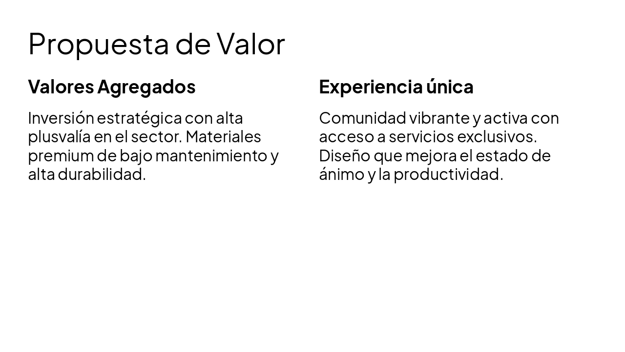 Slide 5 - Propuesta de Valor