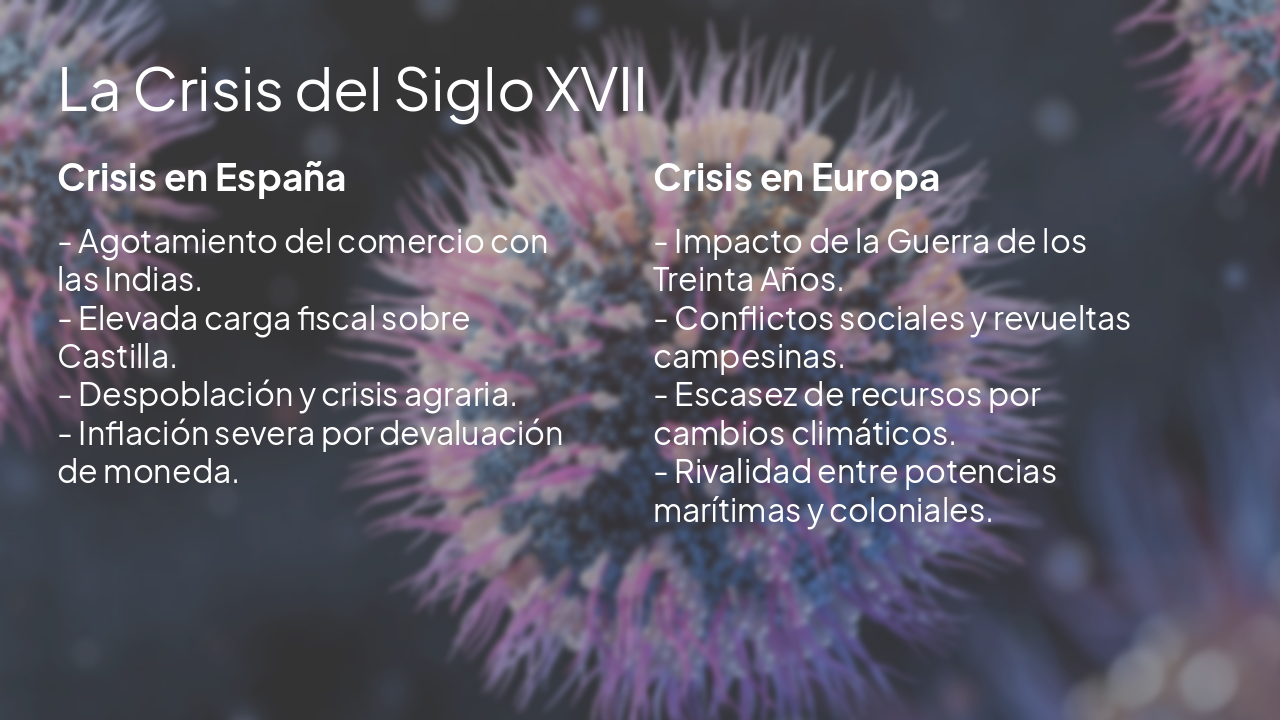 Slide 4 - La Crisis del Siglo XVII