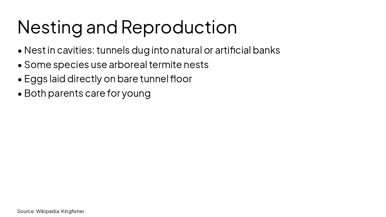Slide 8 - Nesting and Reproduction