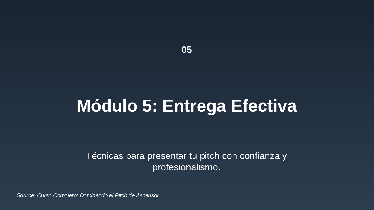 Slide 12 - Dominando el Pitch de Ascensor