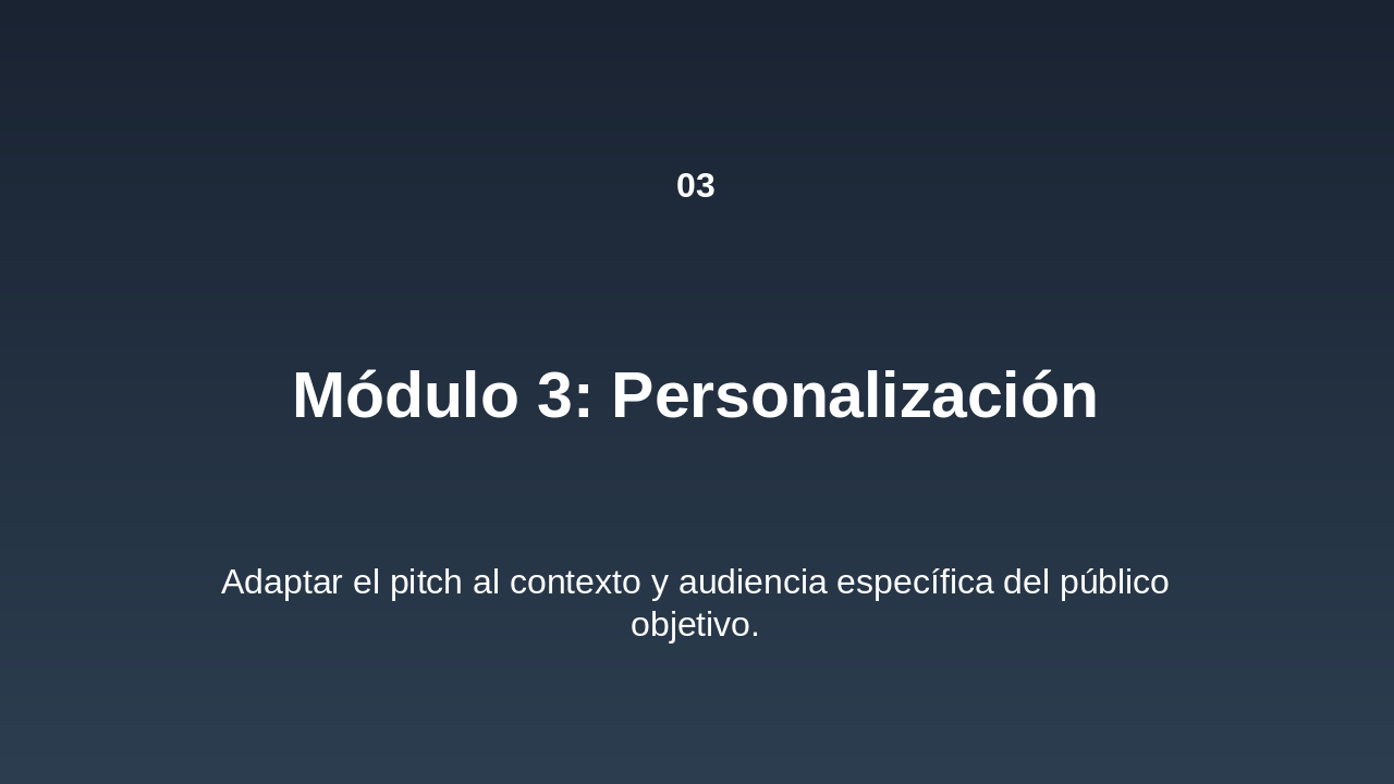 Slide 7 - Módulo 3: Personalización