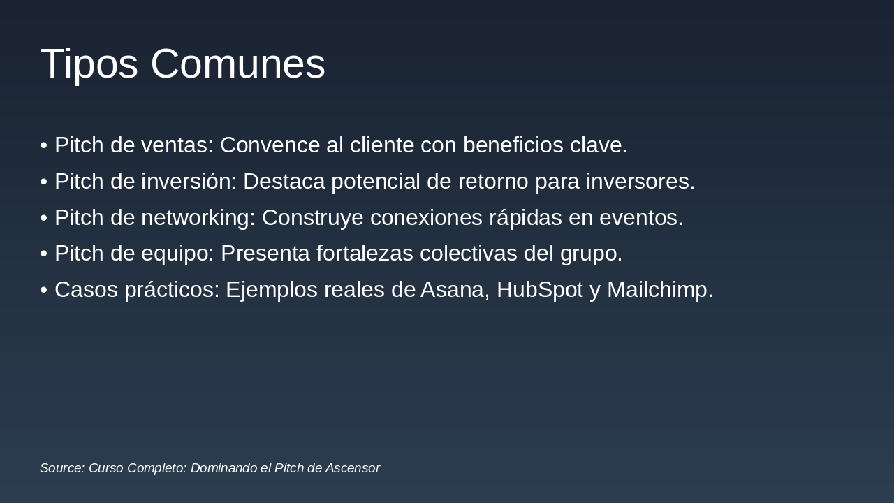 Slide 10 - Tipos Comunes