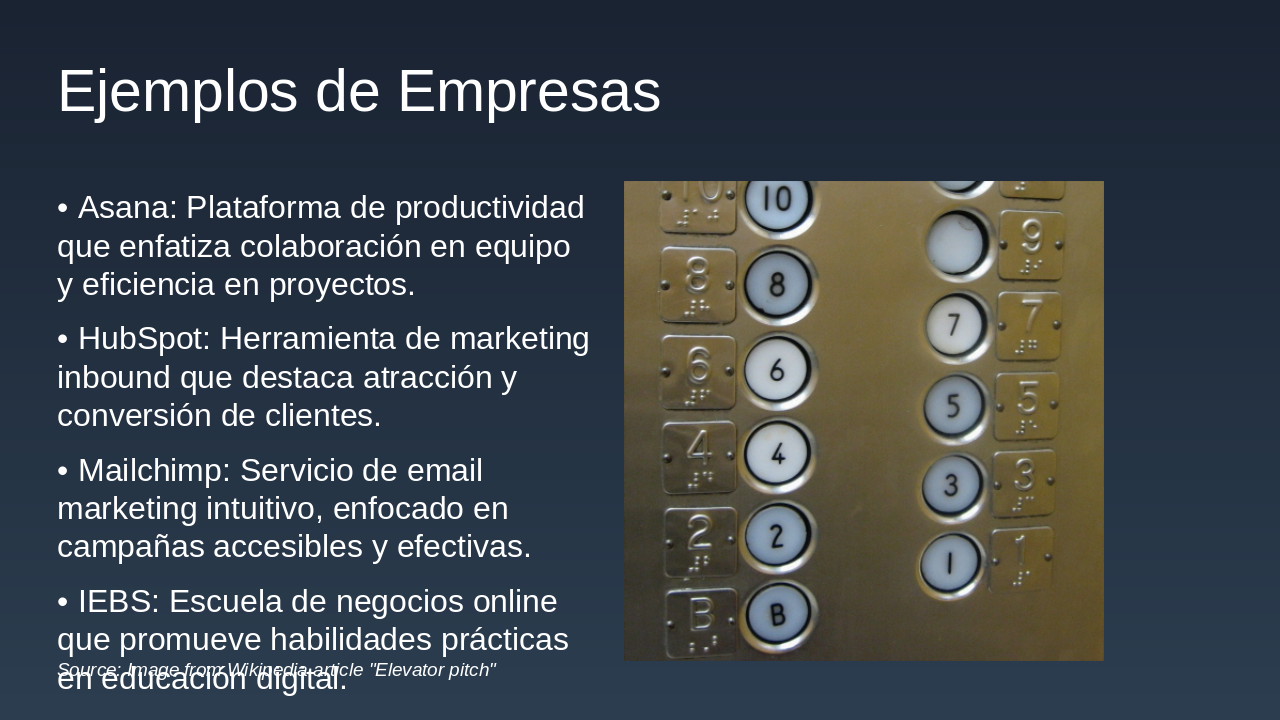 Slide 11 - Ejemplos de Empresas