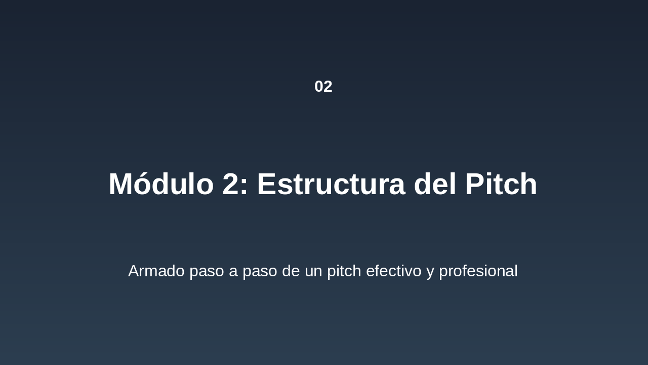 Slide 5 - Módulo 2: Estructura del Pitch