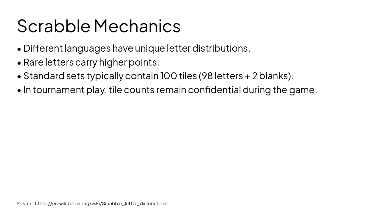 Slide 3 - Scrabble Mechanics