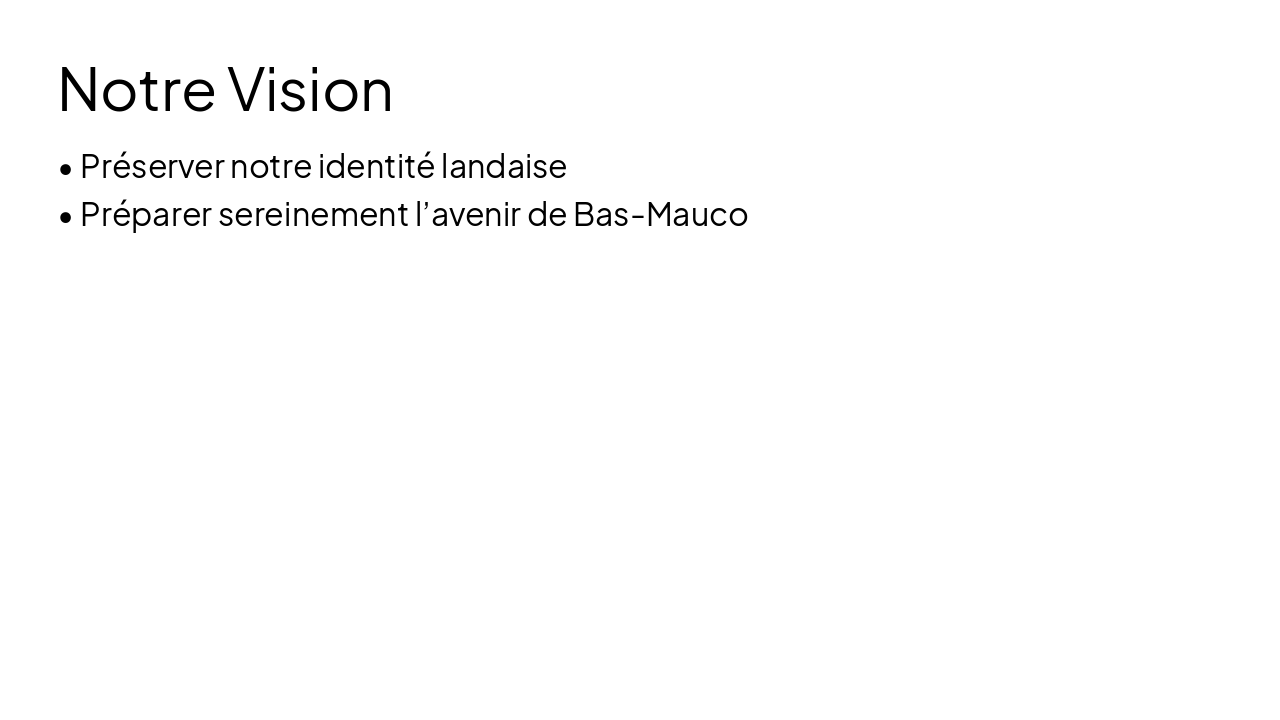 Slide 4 - Notre Vision