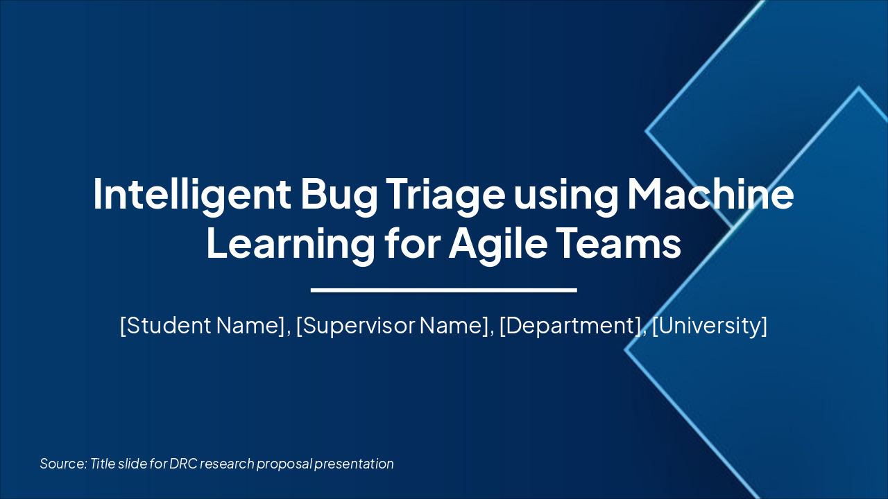 Intelligent ML Bug Triage for Agile Teams