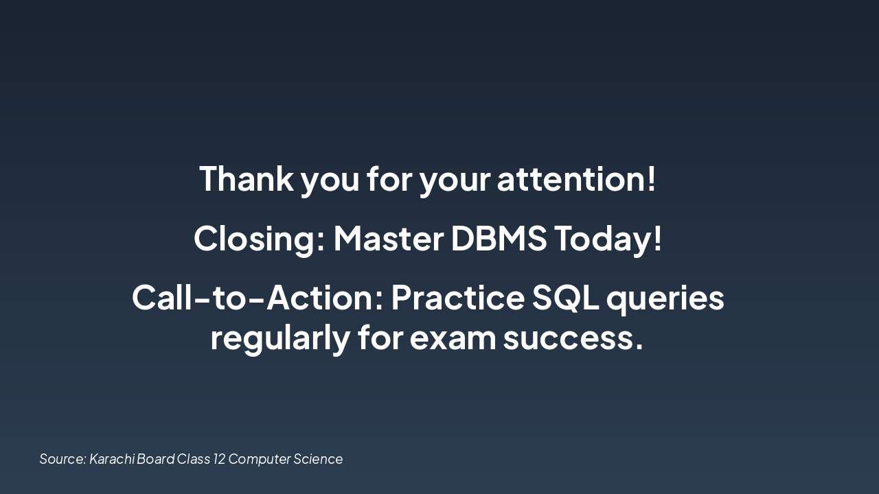 Slide 8 - Key Takeaways