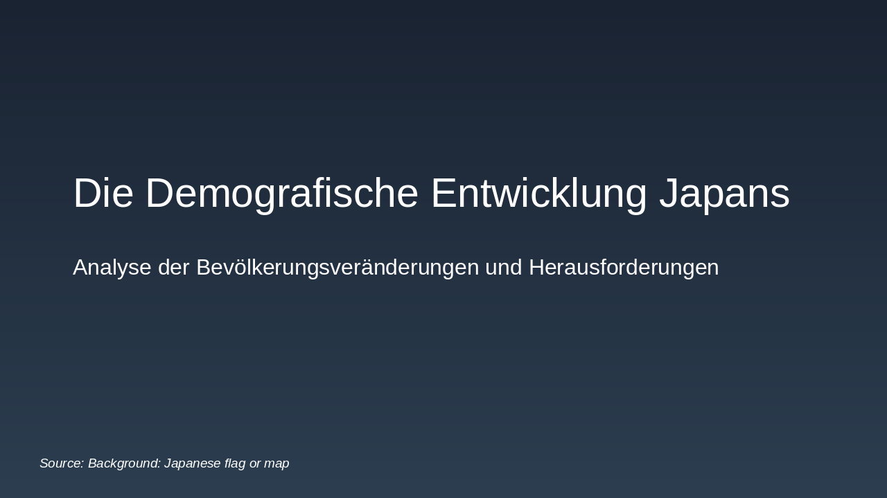 Japan's Demographic Shift: Trends and Solutions