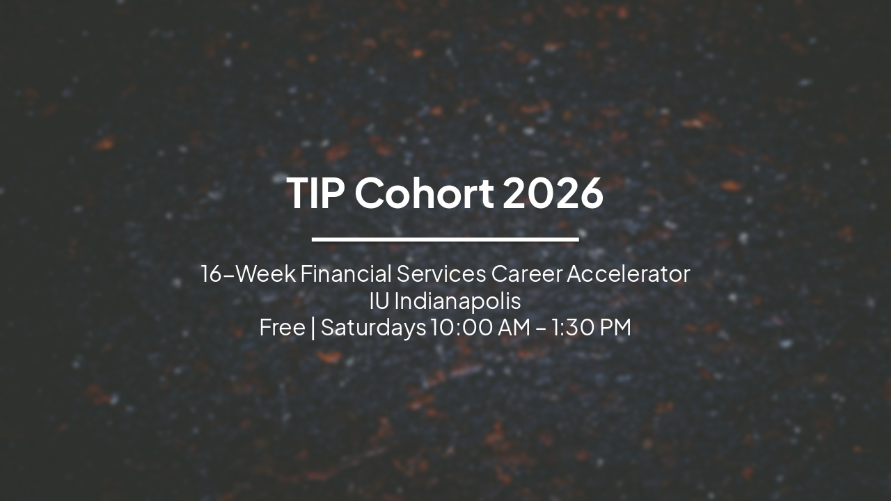 TIP Cohort 2026: Wall Street Career Accelerator
