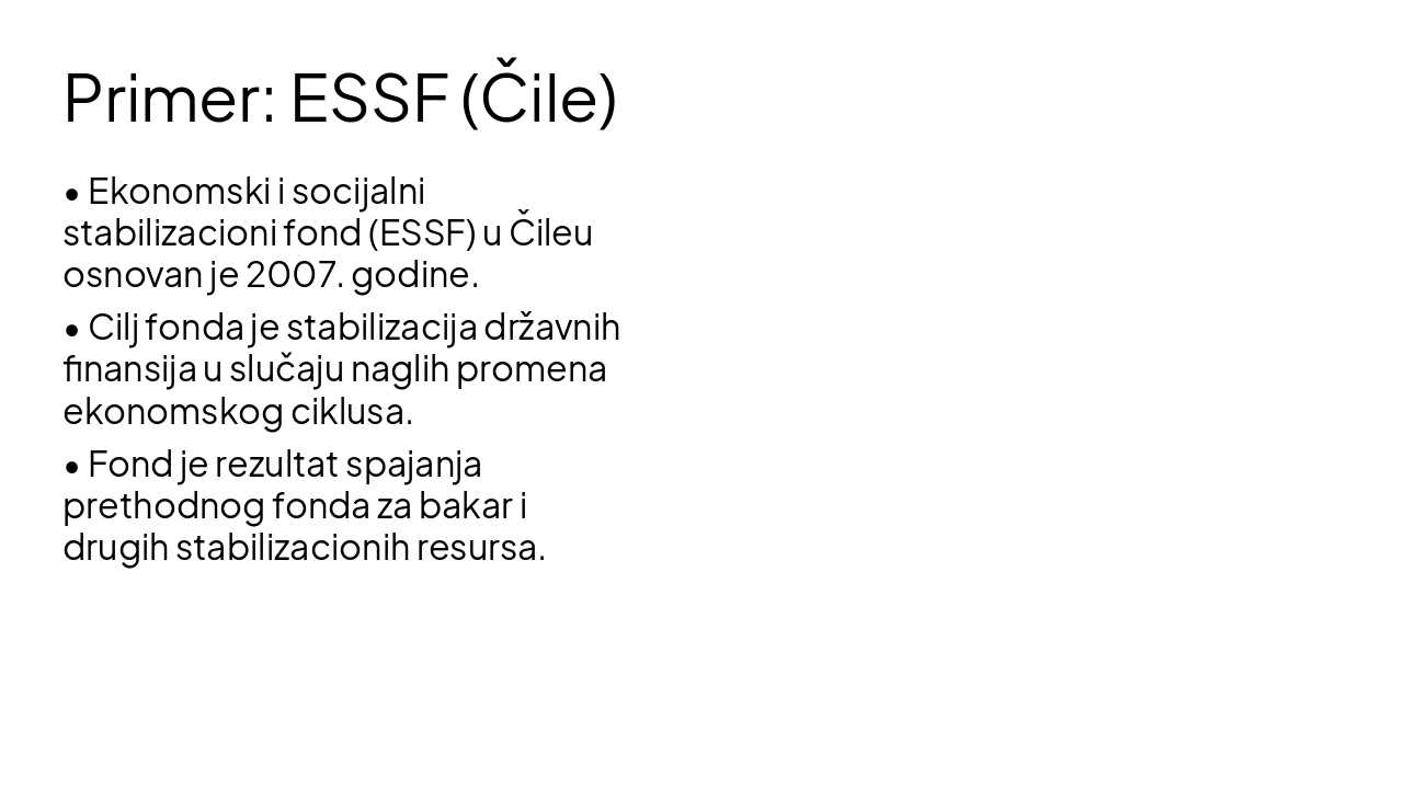 Slide 5 - Primer: ESSF (Čile)