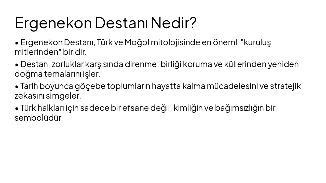 Slide 4 - Ergenekon Destanı Nedir?