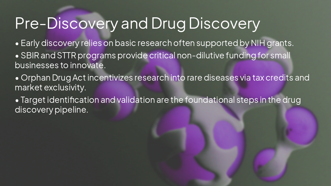 Slide 4 - Pre-Discovery and Drug Discovery