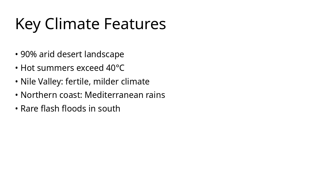 Slide 4 - Key Climate Features
