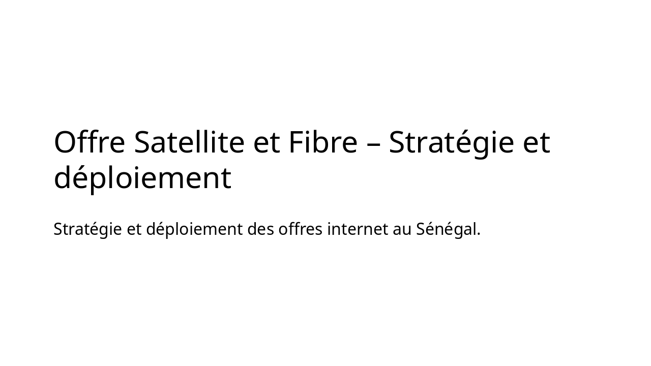 Satellite & Fibre Strategy Senegal (32 chars)