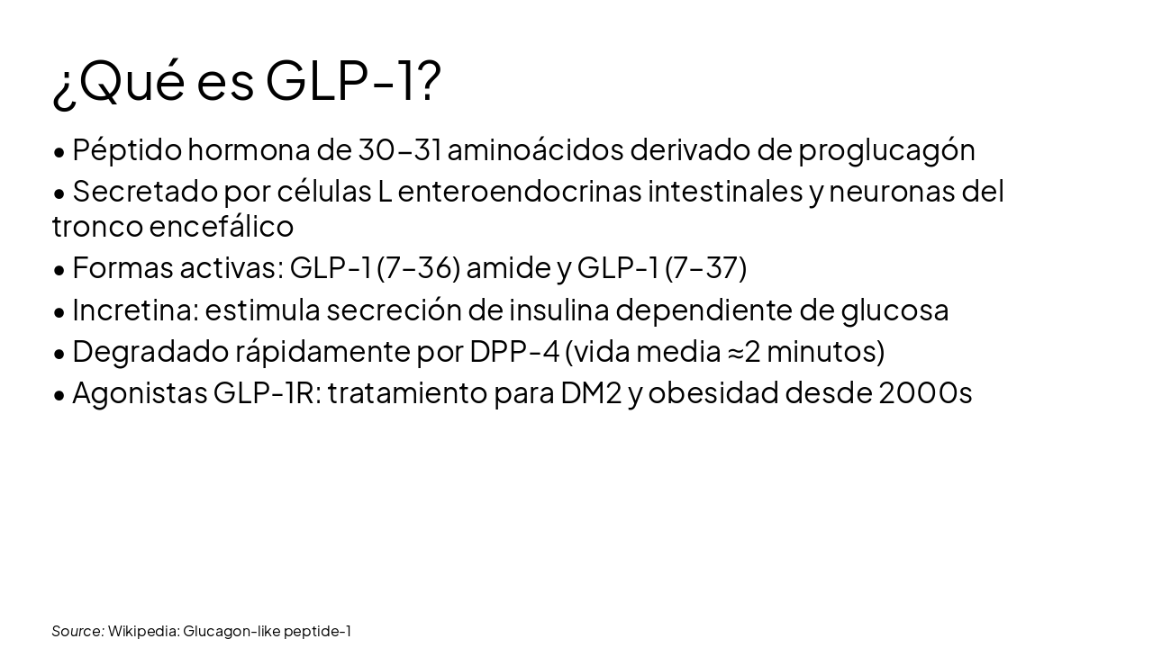 Slide 4 - ¿Qué es GLP-1?