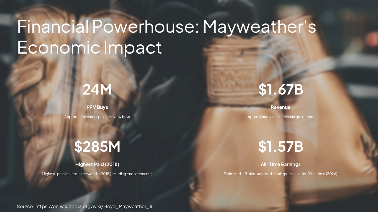 Slide 6 - Financial Powerhouse: Mayweather's Economic Impact
