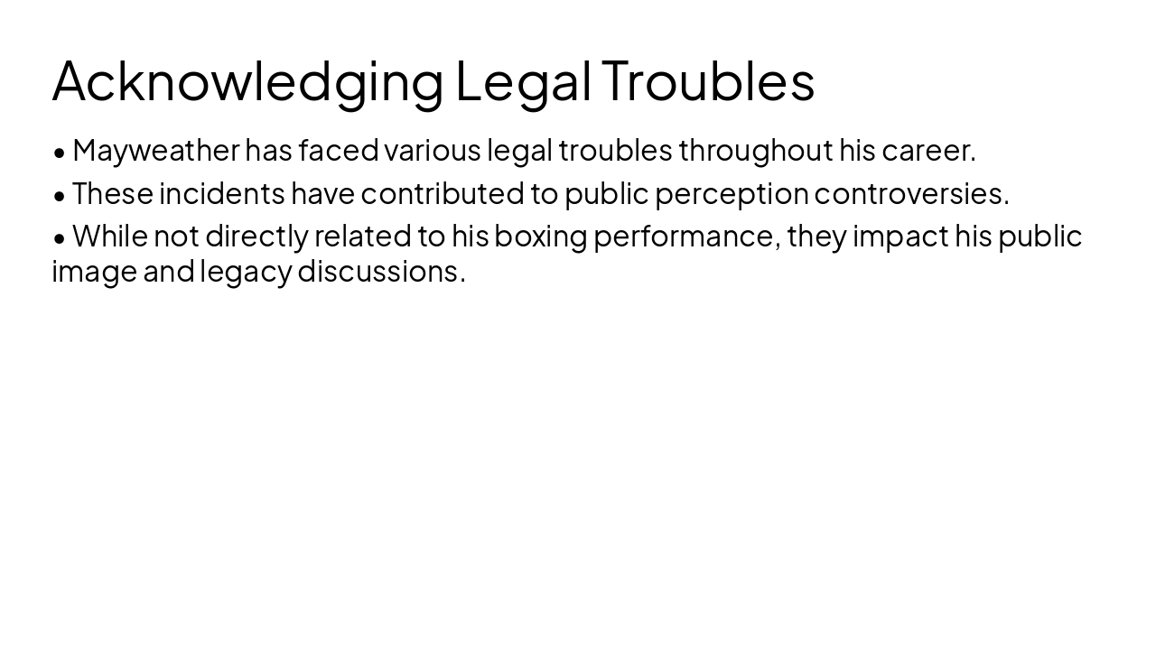 Slide 9 - Acknowledging Legal Troubles