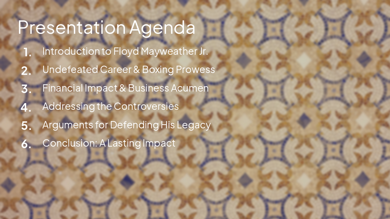 Slide 2 - Presentation Agenda