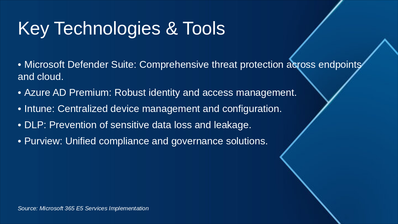 Slide 7 - Key Technologies & Tools