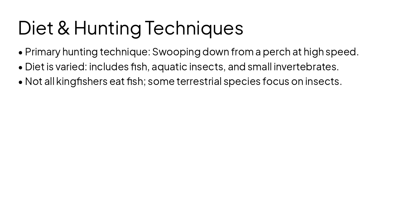 Slide 5 - Diet & Hunting Techniques