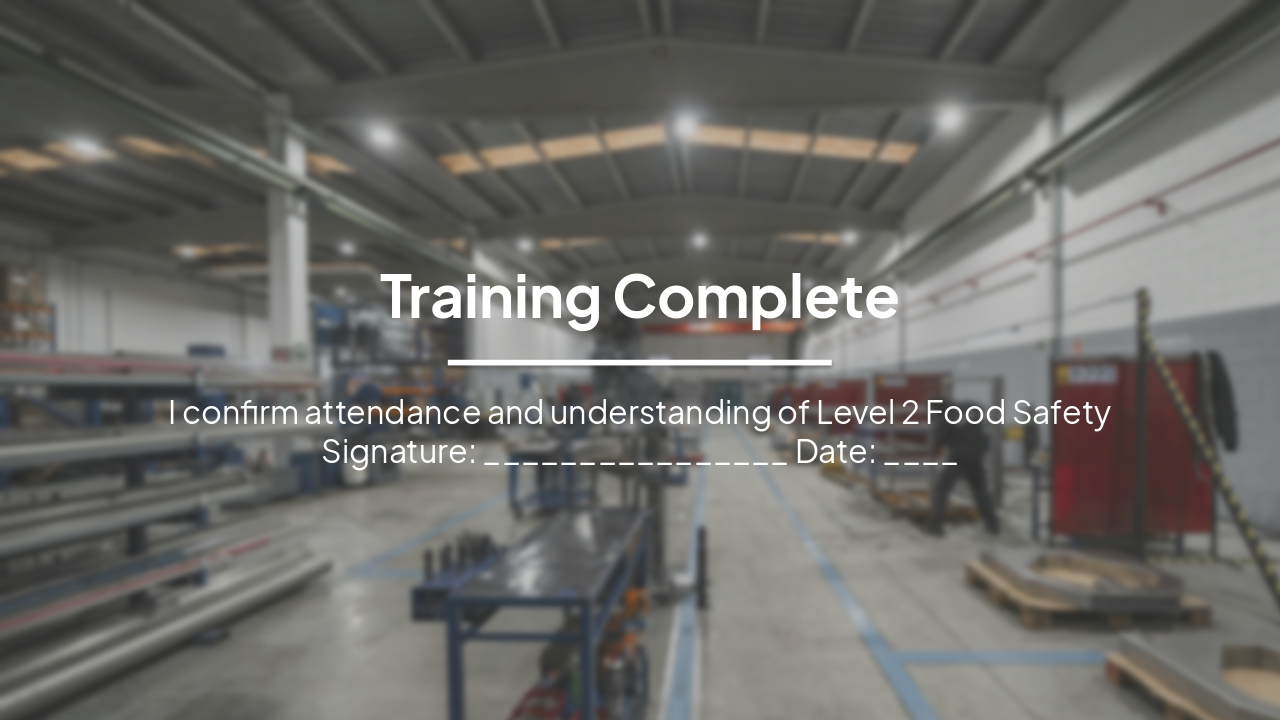 Slide 25 - Training Complete